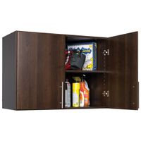 Elite 24" Traditional 2-Shelf Stackable Wall Cabinet - Espresso