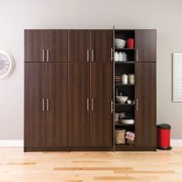 Elite 24" Traditional 2-Shelf Stackable Wall Cabinet - Espresso