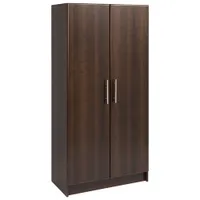 Elite Traditional 65" 4-Shelf Storage Cabinet - Espresso