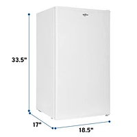 Koolatron 3.1 Cu. Ft. Compact Fridge (BC88W) - White