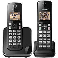 Téléphone sans fil DECT à 2 combinés de Panasonic (KXTGC382B) - Noir