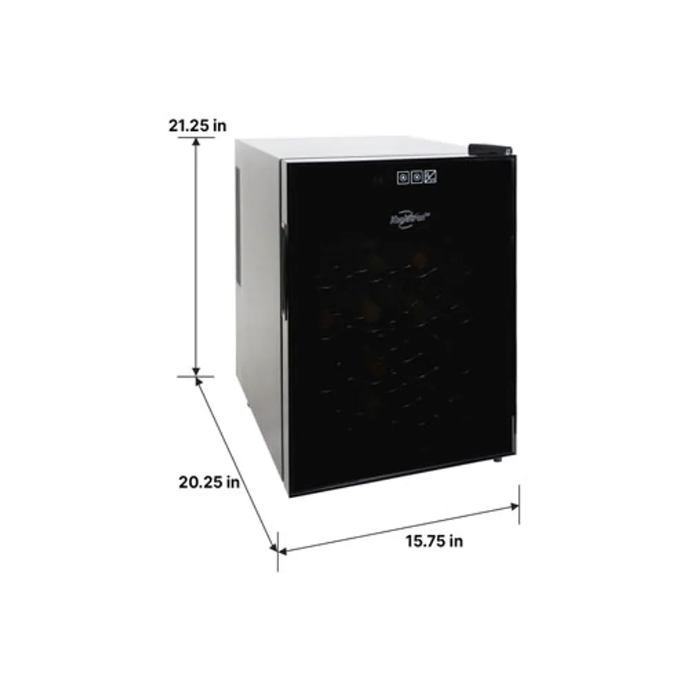 Koolatron 20-Bottle Thermoelectric Freestanding Wine Cooler / Wine Fridge