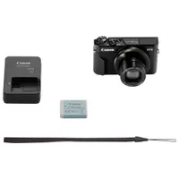 Appareil photo numérique PowerShot G7 X Mark II Wi-Fi 20,1 Mpx et zoom optique 4,2x de Canon - Noir