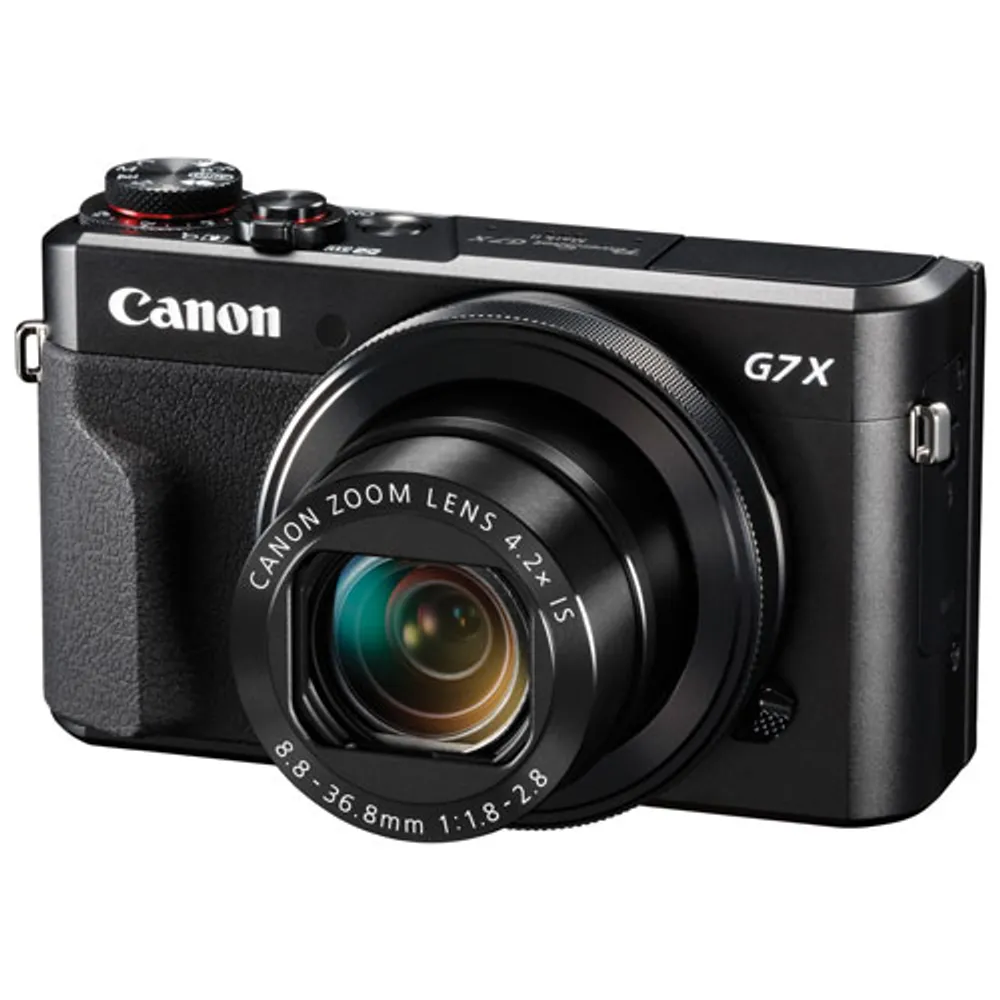 Appareil photo numérique PowerShot G7 X Mark II Wi-Fi 20,1 Mpx et zoom optique 4,2x de Canon - Noir