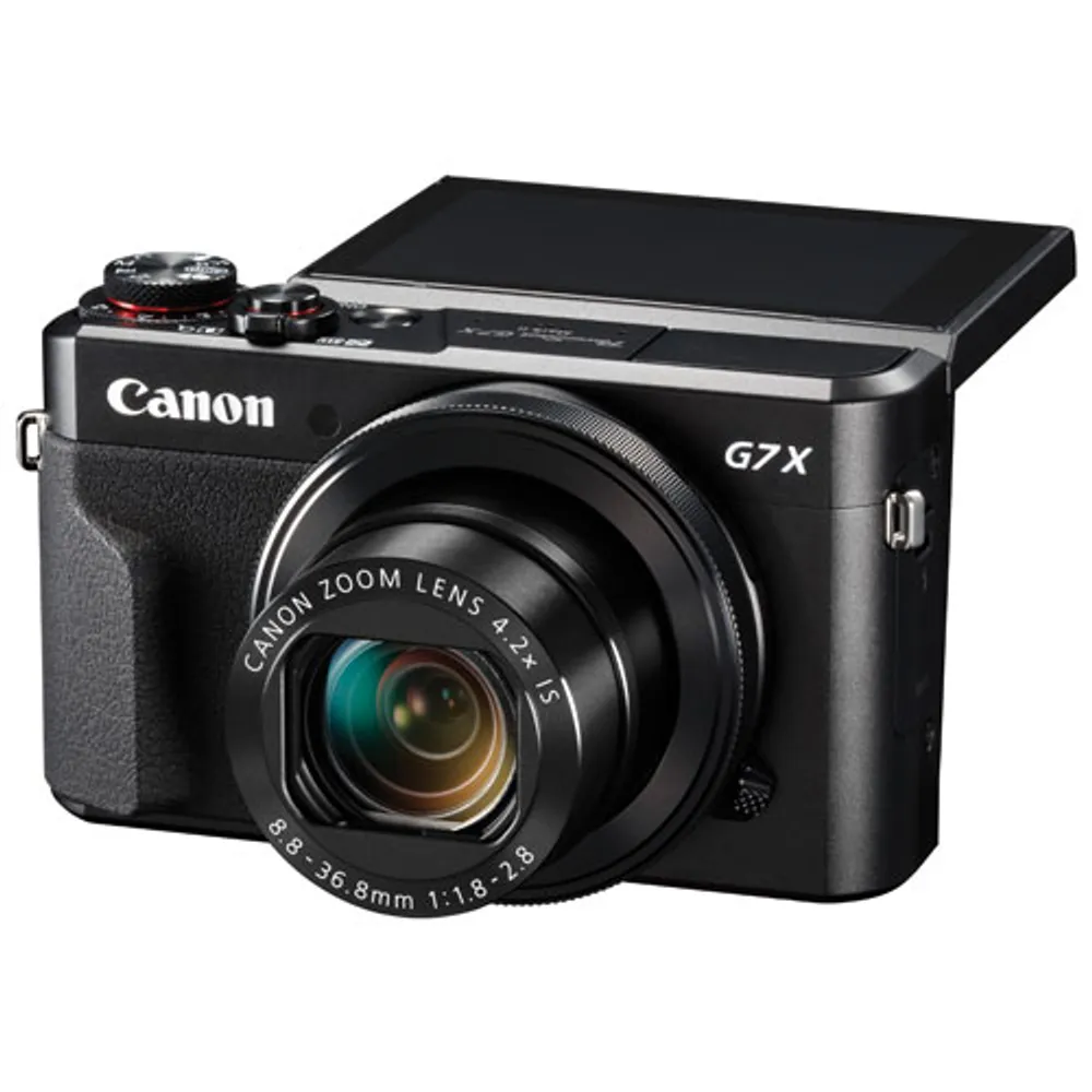 Appareil photo numérique PowerShot G7 X Mark II Wi-Fi 20,1 Mpx et zoom optique 4,2x de Canon - Noir