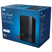 WD My Cloud EX2 Ultra 8TB Network Attached Storage (WDBVBZ0080JCH-NESN)