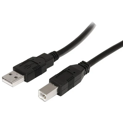 StarTech 10m (32.8 ft.) USB-A to USB-B Cable (USB2HAB30AC) - Black