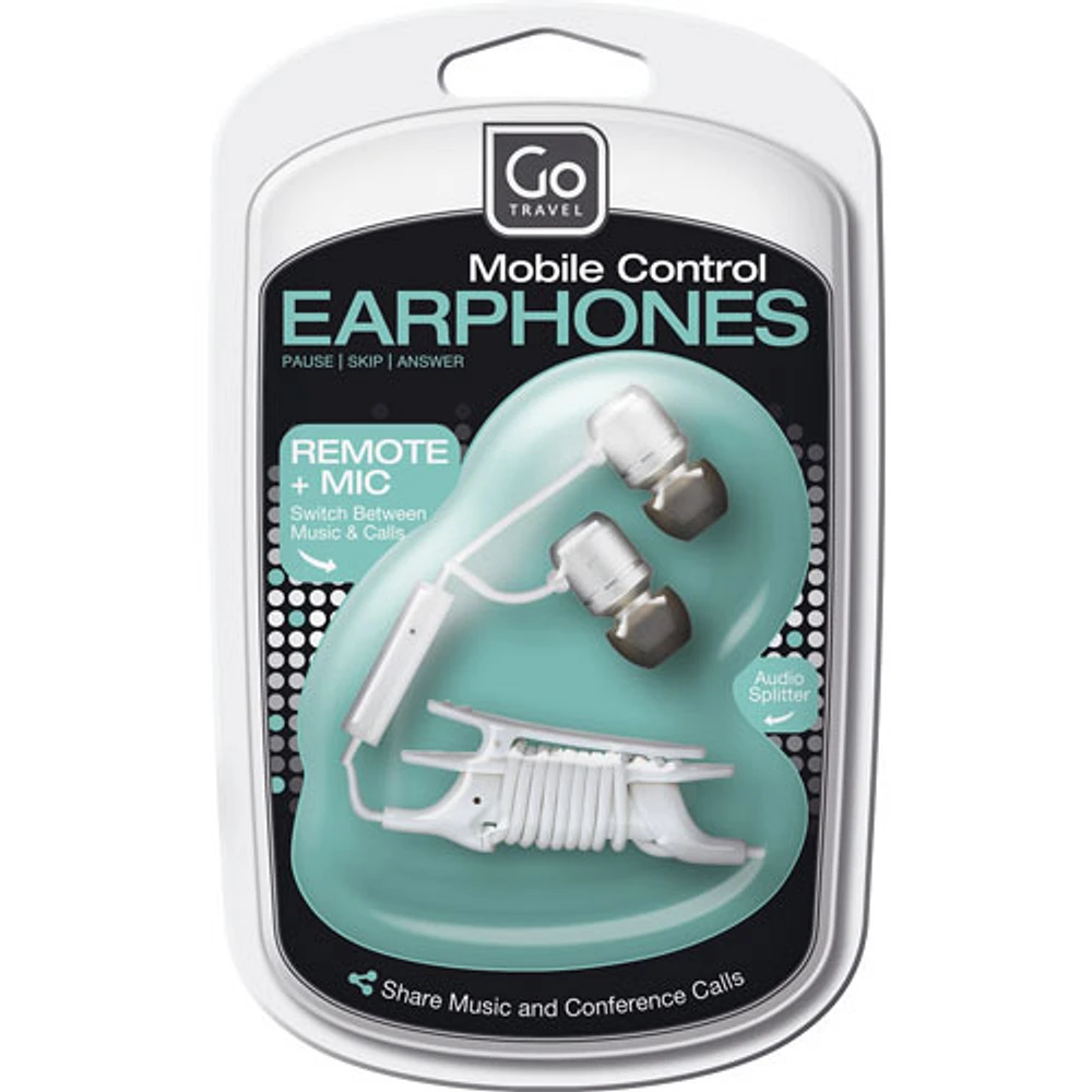 Go Travel Mobile Control In-Ear Sound Isolating Headphones (918BLK) - Black