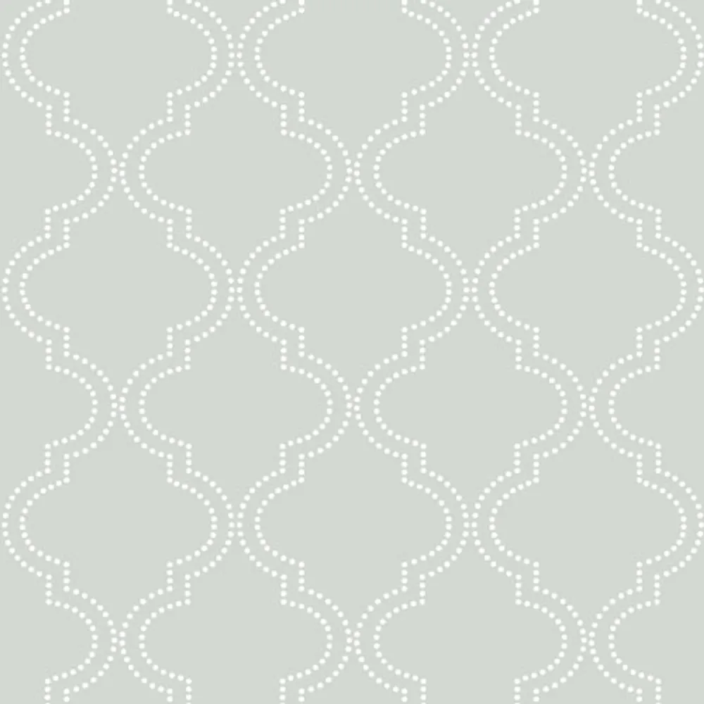 NuWallpaper Quatrefoil Peel and Stick Wallpapear - Grey