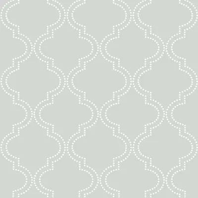 NuWallpaper Quatrefoil Peel and Stick Wallpapear - Grey