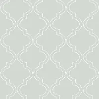 NuWallpaper Quatrefoil Peel and Stick Wallpapear - Grey