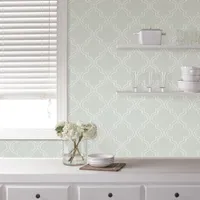 NuWallpaper Quatrefoil Peel and Stick Wallpapear - Grey