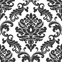 NuWallpaper Ariel Black & White Damask Peel-And-Stick Wallpaper