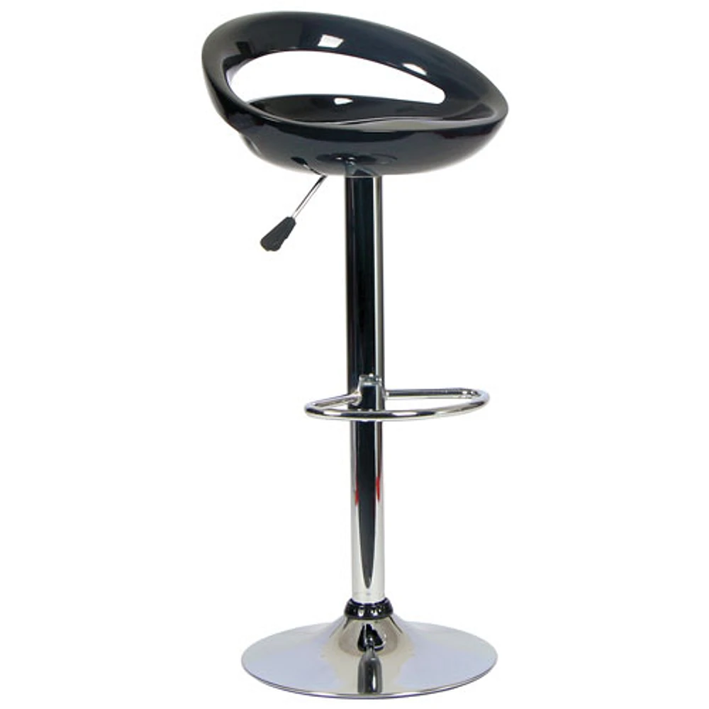 Contemporary Round Bar Height Barstool - Black (TYFC3104B)