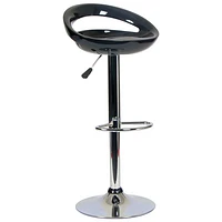 Contemporary Round Bar Height Barstool - Black (TYFC3104B)