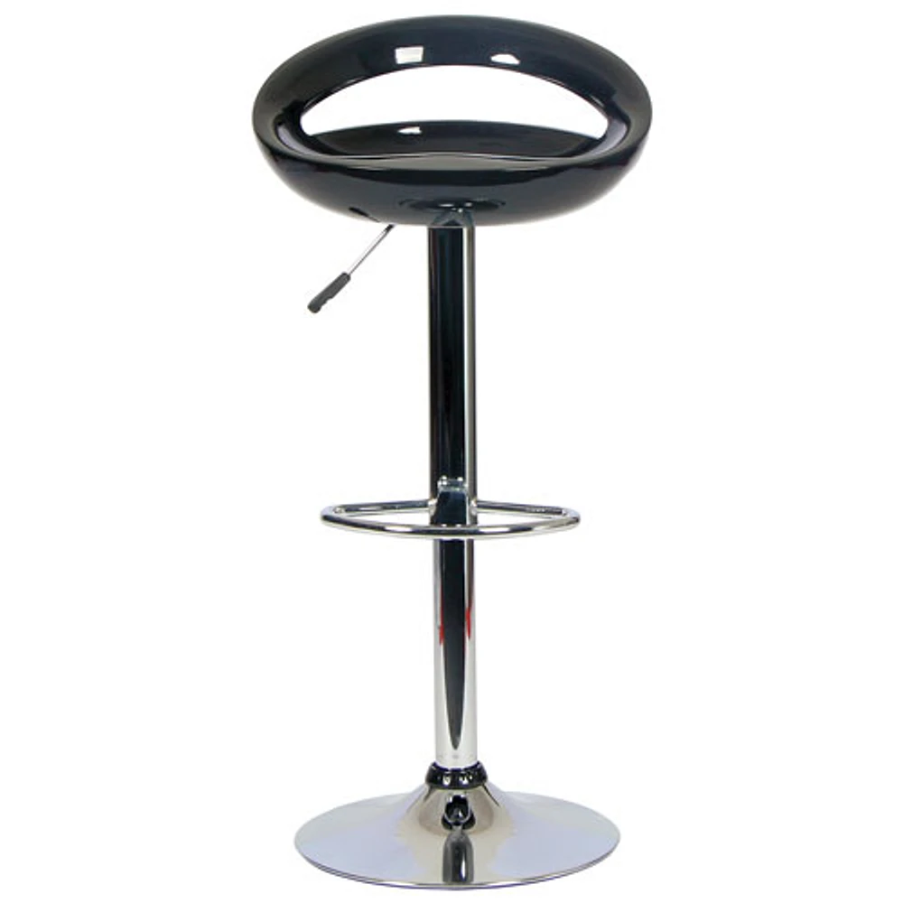 Contemporary Round Bar Height Barstool - Black (TYFC3104B)