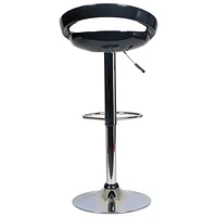 Contemporary Round Bar Height Barstool - Black (TYFC3104B)