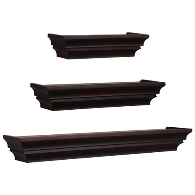 Madison 3-Piece Wall Shelf - Espresso