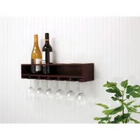 Claret Wine Shelf - Espresso