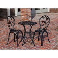 Rosalie Traditional 3-Piece Bistro Set - Bronze