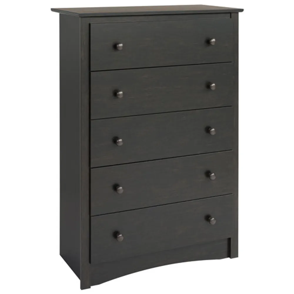 Sonoma Transitional 5-Drawer Chest - Washed Black