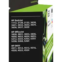 HP 63 Colour/Black Ink - 2 Pack