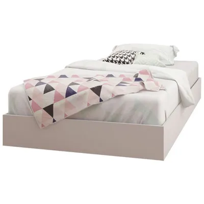 Contemporary Platform Bed - Twin - White