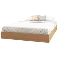 Contemporary Platform Bed - Double - Maple