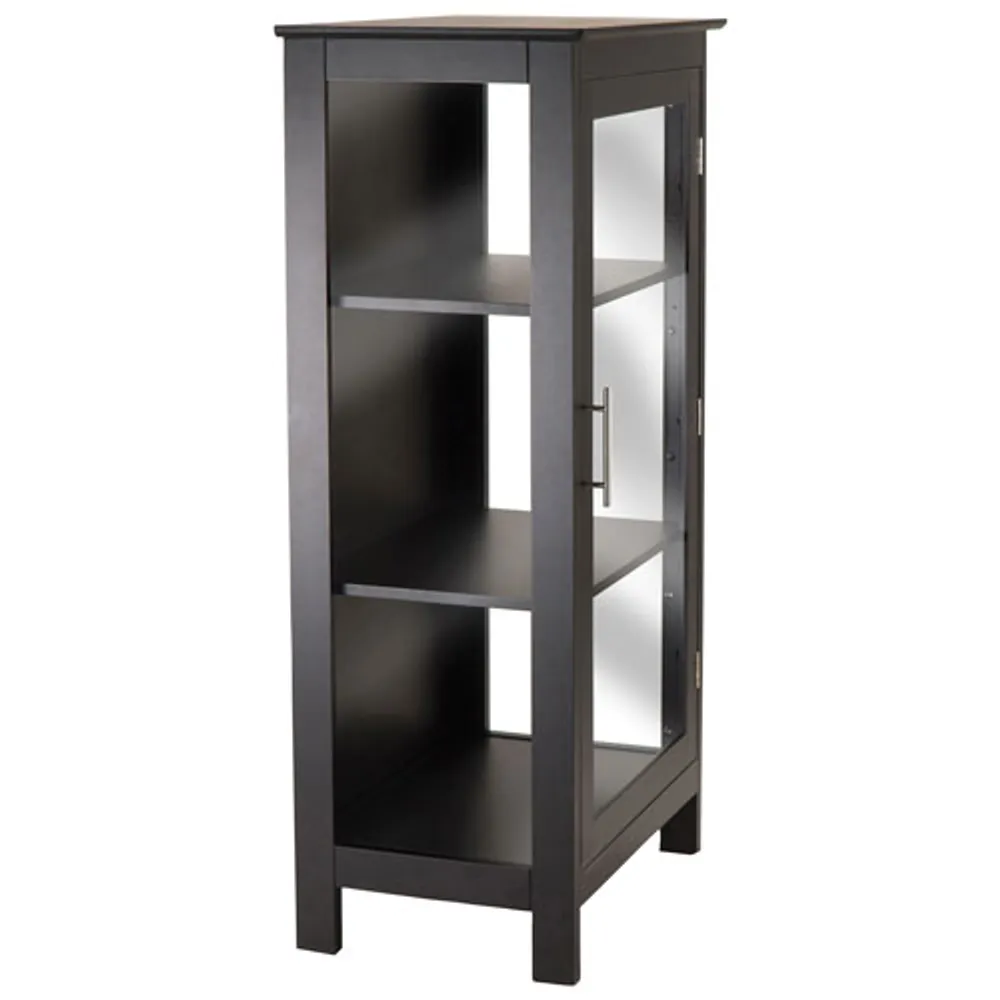 Poppy 47" 3-Shelf Display Curio Cabinet - Black