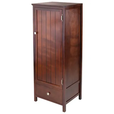 Brooke Cabinet Cupboard with Door & Drawer - Antique Walnut