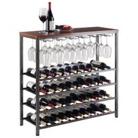 Michelle 40-Bottle Wine Rack - Antique Bronze