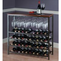 Michelle 40-Bottle Wine Rack - Antique Bronze