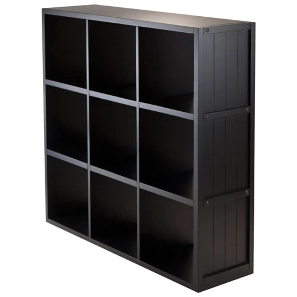 Timothy 9-Shelf Storage Shelf - Black