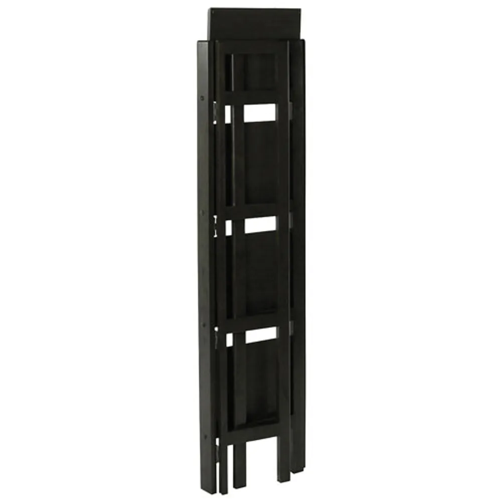 4-Shelf Folding Storage Shelf - Black