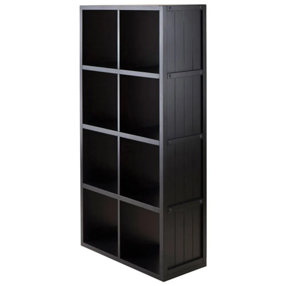 Timothy 8-Shelf Storage Shelf - Black