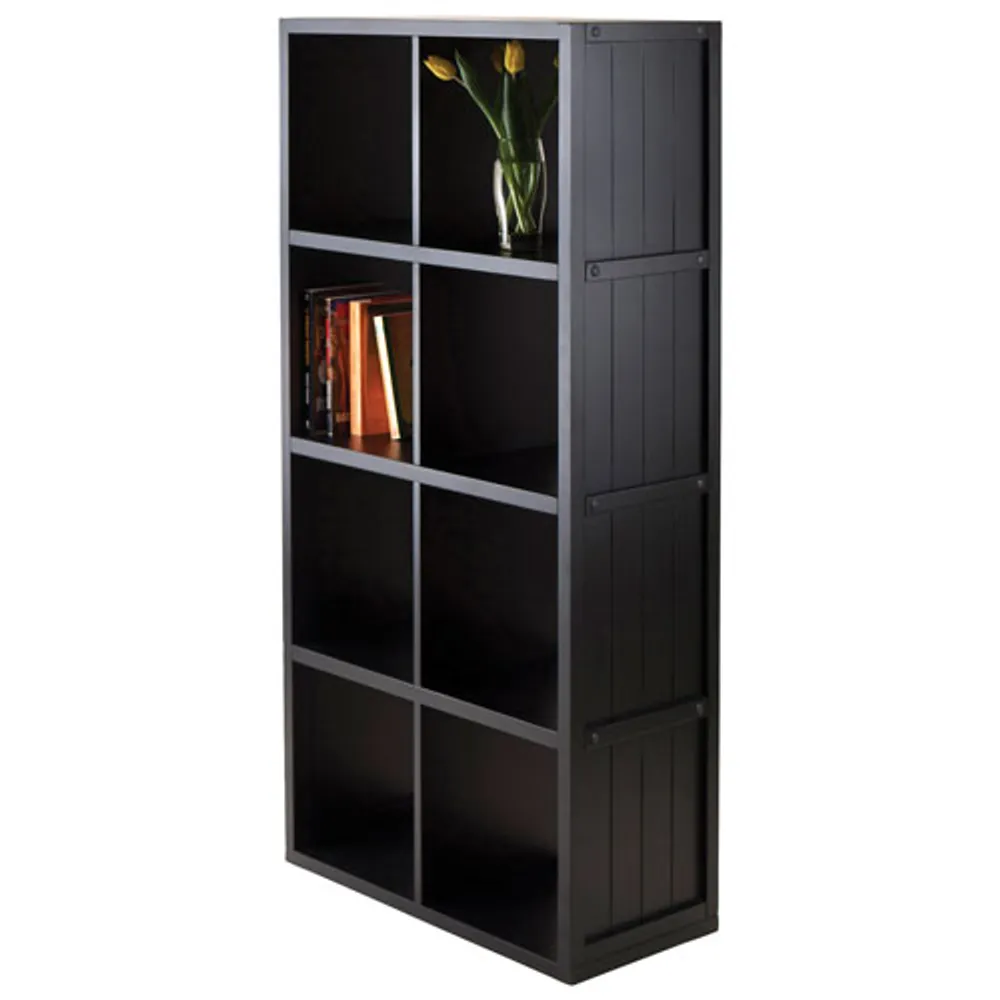 Timothy 8-Shelf Storage Shelf - Black