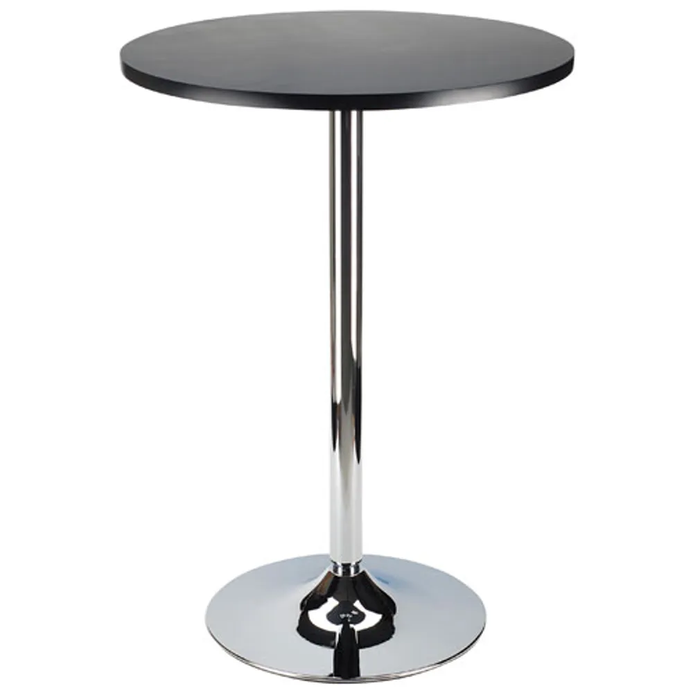 Spectrum Transitional 4-Seating Round Bar Table - Black/Metal