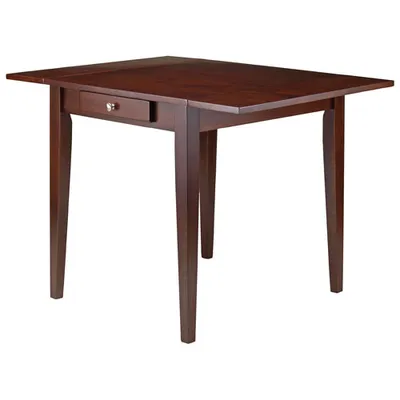 Hamilton Transitional 4-Seating Drop-Leaf Casual Dining Table - Antique Walnut