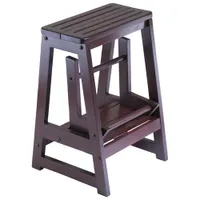 Winsome Double Step Stool - Antique Walnut
