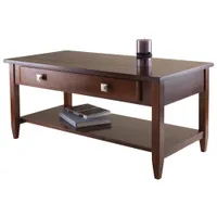 Richmond Transitional 1-Drawer Rectangular Rectangular Coffee Table - Antique Walnut