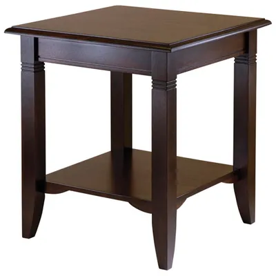 Nolan Square End Table - Cappuccino