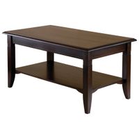 Nolan Transitional Rectangular Rectangular Coffee Table - Cappuccino