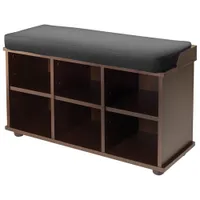 Townsend Shoe Storage Bench - Dark Espresso