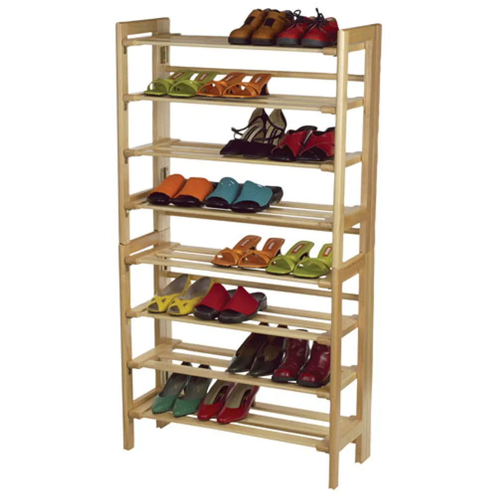 4-Tier Shoe Rack - Natural