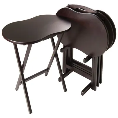 Skippy 5-Piece Table Set - Dark Espresso