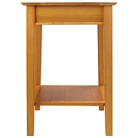 Studio Transitional 1-Drawer Printer Stand - Honey