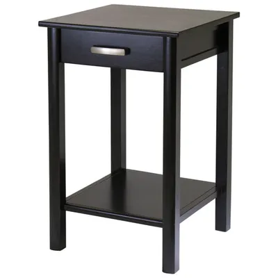 Liso Transitional 1-Drawer Printer Stand  - Dark Espresso