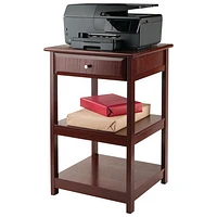 Delta Transitional 1-Drawer Printer Stand  - Walnut