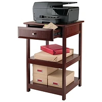 Delta Transitional 1-Drawer Printer Stand  - Walnut