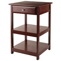 Delta Transitional 1-Drawer Printer Stand  - Walnut